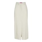 JACK & JONES Kadın JXMARY MW LONG SKIRT TLR Uzun Etek Kemik Rengi L