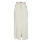 JACK & JONES Kadın JXMARY MW LONG SKIRT TLR Uzun Etek Kemik Rengi S
