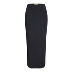 JACK & JONES Kadın JXNOELLE HW CALF SKIRT JRS Uzun Etek Siyah M