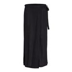 JACK & JONES Kadın JXOCEAN LINEN BLEND WRAP SKIRT WVN Uzun Etek Siyah S