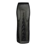 JACK & JONES Kadın JXPRESLEY SKIRT KNIT Uzun Etek Siyah S