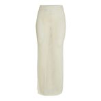 JACK & JONES Kadın JXPRESLEY SKIRT KNIT Uzun Etek Vanilya Rengi L