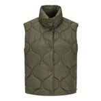 JACK & JONES Kadın JXSENA QUILTED VEST OTW Yelek Koyu Yeşil XL