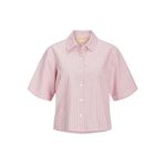 JACK & JONES Kadın JXSIVA OXFORD SS SHIRT WVN Gömlek Kırmızı L