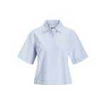 JACK & JONES Kadın JXSIVA OXFORD SS SHIRT WVN Gömlek Mavi XS