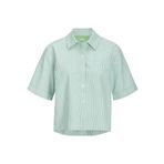 JACK & JONES Kadın JXSIVA OXFORD SS SHIRT WVN Gömlek Su Yeşili M