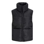 JACK & JONES Kadın JXSOLVEJ PUFFER VEST OTW SN Yelek Siyah S