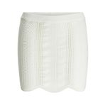 JACK & JONES Kadın JXWAVY SKIRT KNIT Mini Etek Kirli Beyaz XXS