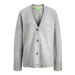 JACK & JONES Kadın örgü ceket JXIRIS örgü ceket, gri (Grey Melange), M