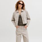 Jack & Jones Kadin Uzun Kollu Gömlek - Maddy - 0019 Bej
