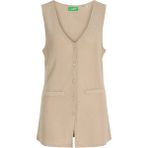 Jack & Jones Kadin V Yaka Kolsuz Yelek - Valerie - 0019-Bej - XL