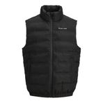 JACK & JONES Kapitone Yelek, M, 12286689, Siyah, Erkek