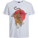Jack & Jones Kaplan Baskılı Erkek Tişört 12228936 - Beyaz