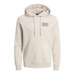 Jack & Jones Kapüşon Yaka Sweatshirt, M, 5003052054, Krem, erkek