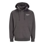 JACK & JONES Kapüşonlu Mor Sweatshirt, S, 12260010, Gri, erkek