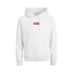 JACK & JONES Kapüşonlu Sweatshirt JJPAN SWEAT HOOD, XXL, 12278618, White Melange, erkek