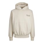 JACK & JONES Kapüşonlu Sweatshirt, XL, 12244773, Krem, erkek