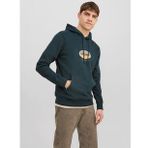 JACK JONES Kapüşonlu Yazı Baskılı Erkek Sweatshirt 12242197