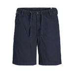 Jack & Jones Keten Karışımlı Şort - Jaiden, S, 12274968, Dark Navy, Erkek