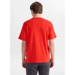 Jack & Jones Kırmızı Erkek Comfort Fit Logo Baskılı T-Shirt 12298984 Jcoclub Prınt Tee Crew
