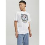 Jack & Jones Kuru Kafa T-Shirt Jorbeachbone Erkek Tişört 12234309 - Beyaz - L