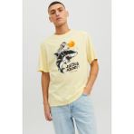 Jack & Jones Kuru Kafa T-Shirt Jorbeachbone Erkek Tişört 12234309 - Sarı - M