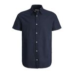 Jack & Jones Lacivert Erkek Çocuk Gömlek Jjelinen Blend Shırt Ss Sn Jnr