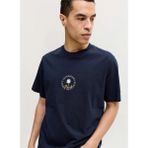 Jack & Jones Lacivert Erkek Normal Logo Baskılı T-Shirt 12295125 Jorhyeres Mınımal Tee Neck