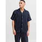 Jack & Jones Lacivert Erkek Regular Fit Çizgili Gömlek 12271060 Jorcoba Strıperesort Shırt - 2XL