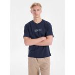 Jack & Jones Lacivert Erkek Regular Fit Deniz Temalı T-Shirt 12306234 Jorscene Tee Ss Crew BSS26 - Koyu Lacivert