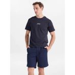 Jack & Jones Lacivert Erkek Regular Fit Yazı Baskılı T-Shirt 12307786 Jcoeveryday Tee Crew BSS26 - Koyu Lacivert