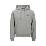 JACK & JONES Mokoto Kapüşonlu Logo Regular Fit Sweatshirt, L, 12278606, Gri, erkek