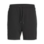 Jack & Jones Normal Bel Sweat Şort, M, 12273304, Black, Erkek