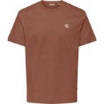 Jack & Jones Only & Sons Onsmaxım Pamuklu Regular Fit Erkek T-Shirt - Tarçın