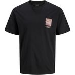 Jack & Jones Originals Erkek Tişört Göğüs Baskılı Kısa Kollu Bisiklet Yaka2. - Siyah