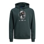 Jack & Jones Originals Joropus Sweat Hood TG Koyu Yeşil Erkek Sweatshirt