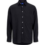 Jack & Jones Originals Jorparos Pamuklu Oversize Uzun Kollu Gömlek Erkek Gömlek 12271106 - Siyah