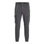 Jack & Jones Pants Studio Jpstmarco Jjlorenzo Ama Koyu Gri Erkek Pantolon