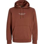 Jack Jones Premium Erkek Kapüşonlu Sweatshirt 12216335 - Kahverengi - 2XL