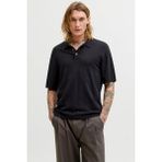 Jack & Jones Premium Jprblawilliam Regular Fit Düğmeli Polo Yaka T Shirt Erkek T Shirt 12291042 - Siyah