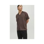 Jack & Jones Rahat Kesim Kısa Kollu Gömlek - Blujude - Kahverengi / Bracken - Jack & Jones - Acı Kahve