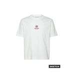 Jack & Jones Regular Fit Logo Baskılı T-Shirt, 2XL, 5003350724, Ekru, Erkek