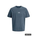 Jack & Jones Regular Fit Logo Baskılı T-Shirt, 2XL, 5003350752, Lacivert, Erkek