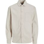 Jack & Jones Relaxed Krem Erkek Gömlek Jcocollectıve Zac Overshırt Ls Sn - XL