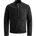 Jack & Jones Rocky Erkek Ceket Suni Deri Siyah Desenli Normal Kalınlık M Beden