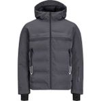 Jack & Jones Rüzgar ve Su Geçirmez Isı Yalıtımlı Kapüşonlu Şişme Mont Erkek Mont 12225287 - Koyu Antrasit