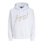 JACK & JONES Signature Sweat Hoodie, parlak beyaz, XXL