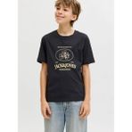 Jack & Jones Siyah Erkek Çocuk Baskılı T-Shirt 12298349 - 8 Yaş