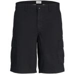 JACK & JONES Siyah Erkek Çocuk Kargo Şort JPSTCOLE JJCAMPAIGN SHORT JNR, 12 Yaş