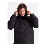 Jack & Jones Siyah Erkek Mont 12278749_JJESOHO PUFFER HOOD SN